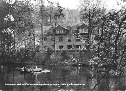 AK, Brotterode Thür. Wald, Gehege, Restaurant Waldschlößchen, 1965