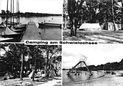 AK, Goyatz, Camping am Schwielochsee, vier Abb., 1971