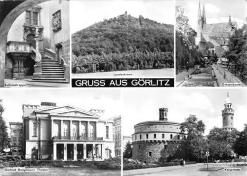 AK, Görlitz, fünf Abb., 1968