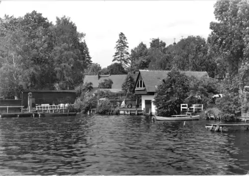 AK, Teupitz Kr. Königs Wusterhausen, Partie im Hafen, 1971