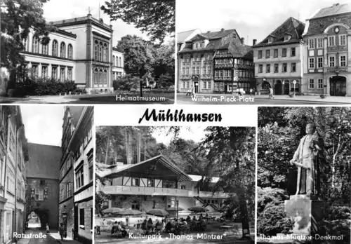 AK, Mühlhausen, fünf Abb., 1978