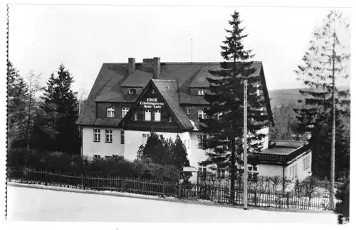 AK, Oberbärenburg Erzgeb., FDGB-Heim "Arno Lade", 1962