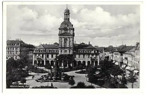 AK, Mannheim, Paradeplatz, 1941