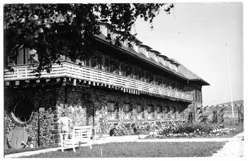 AK, Andenhausen Rhön, Ferienheim Katzenstein, Vers. 5, Echtfoto, um 1958