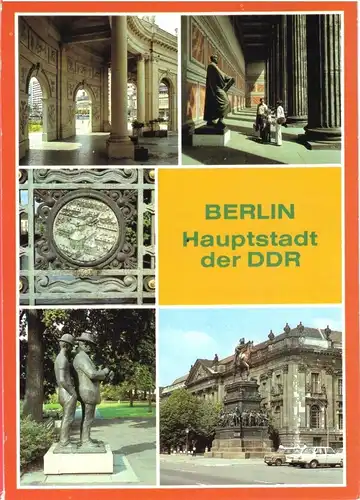 AK, Berlin Mitte, fünf Abb., 1986