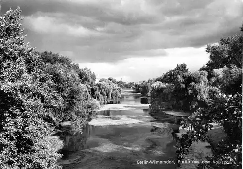 AK, Berlin Wilmersdorf, Partie aus dem Volkspark, um 1968