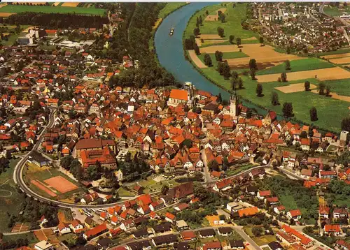 AK, Bad Wimpfen a. Neckar, Luftbildtotale, um 1978