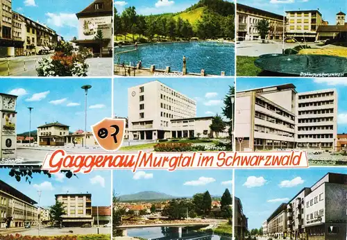 AK, Gaggenau Murgtal, Schwarzwald, neun Abb., 1977