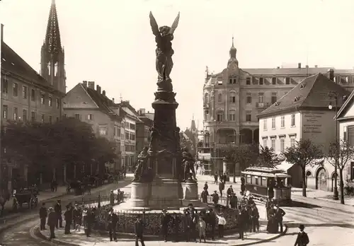 AK, Freiburg im Breisgau,  Siegesdenkmal, 1904, Reprint um 1970, Echtfoto