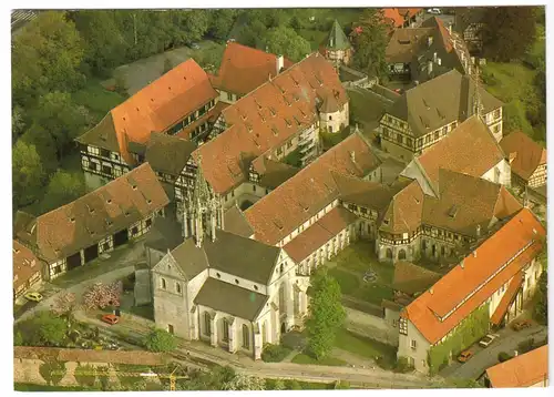 AK, Tübingen - Bebenhausen, ehem. Cistercienserkloster, Luftbildansicht, um 1980