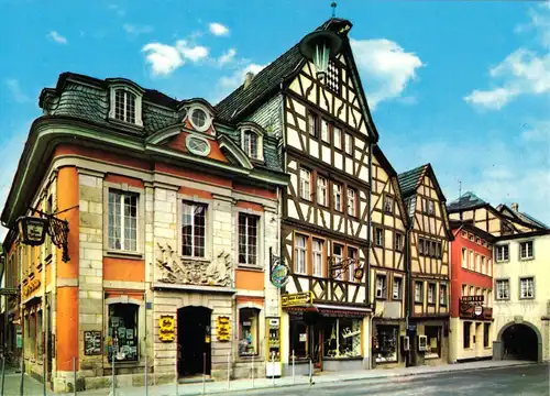 AK, Ahrweiler, Häusergruppe am Marktplatz, um 1978