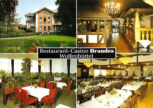 AK, Wolfenbüttel, Restaurant - Casino Brandes, vier Abb., 1985