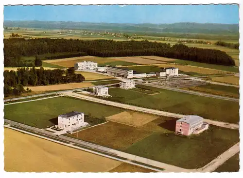 AK, Bad Füssing, Thermalbad, Luftbildansicht, 1965