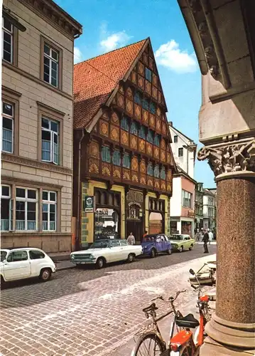 AK, Oldenburg Oldb., Straßenpartie mit Degodehaus, um 1968