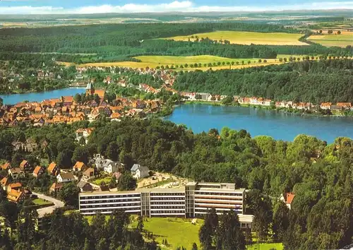 AK, Mölln in Lbg., Sanatorium Föhrenkamp, Luftbildansicht, um 1970