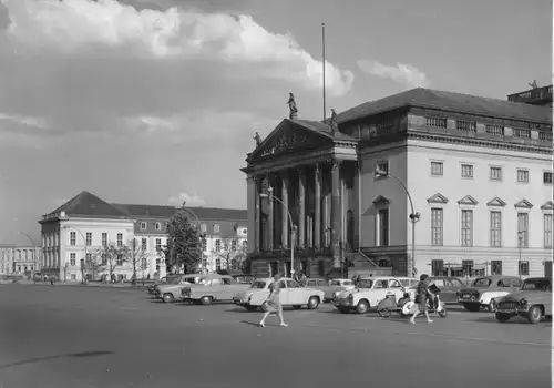 AK, Berlin Mitte, Staatsoper und Operncafé, 1965