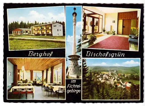 AK, Bischofsgrün im Fichtelgeb., Berghof Bischofsgrün, fünf Abb., 1964
