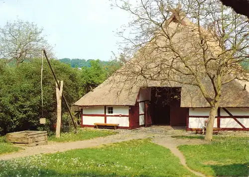 AK, Schwerin Mueß, Freilichtmuseum, Museumshof, 1995