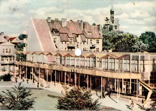 AK mit Schallplatte, Sopot, Zoppot, Bar "Alga", um 1968