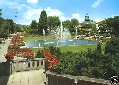 AK, Bad Kissingen, Rosengarten mit Wasserspielen, 1981