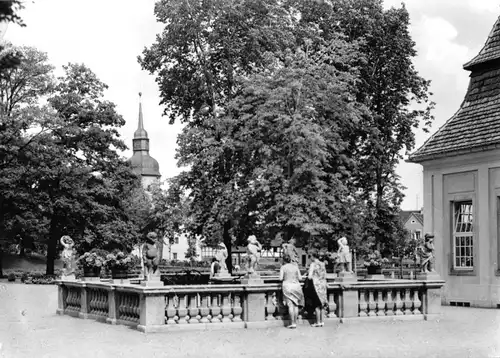 AK, Bad Lauchstedt Kr. Merseburg, Am Brunnen, 1977