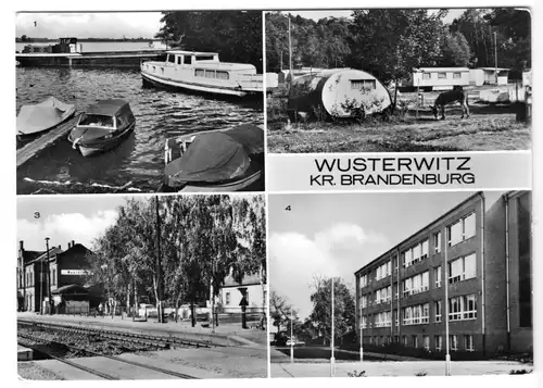 AK, Wusterwitz Kr. Brandenburg, vier Abb., 1978