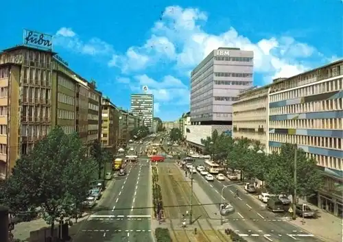 AK, Düsseldorf, Berliner Allee, 1985