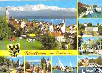 AK, Überlingen Bodensee, acht Abb., ca. 1970