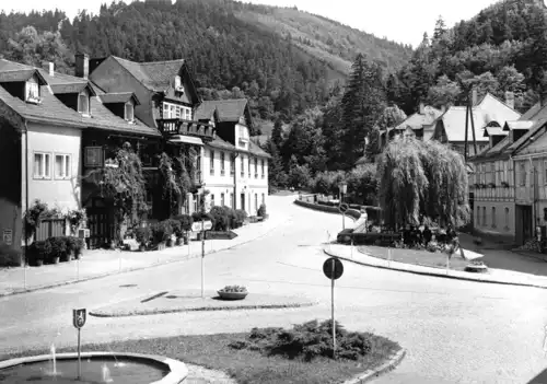 AK, Leutenberg Thür., Straßenpartie, 1984