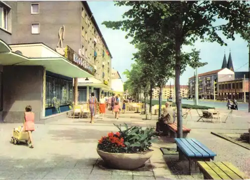 AK, Frankfurt Oder, Karl-Marx-Str., belebt, 1965