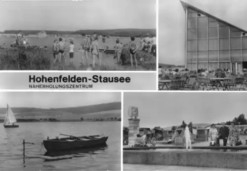 AK, Hohenfelden Kr. Weimar, Stausee, 4 Abb., V.1, 1982