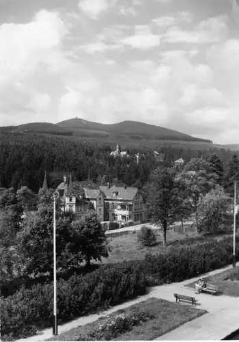 AK, Schierke Harz, Blick vom Hotel "Heinrich Heine" nach Unterschierke, 1961