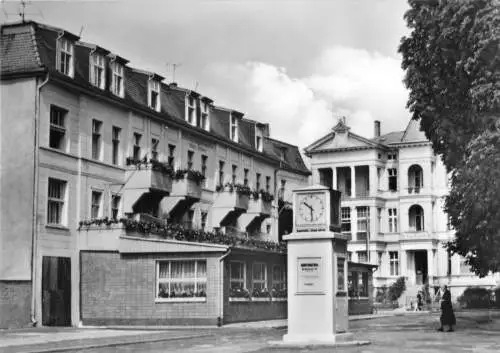 AK, Seebad Heringsdorf auf Usedom, Platz des Friedens, 1965