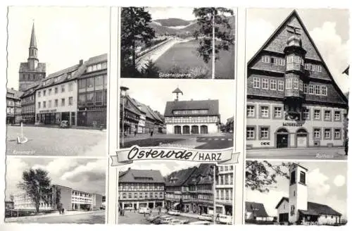 AK, Osterode am Harz, sieben Abb., gestaltet, 1967