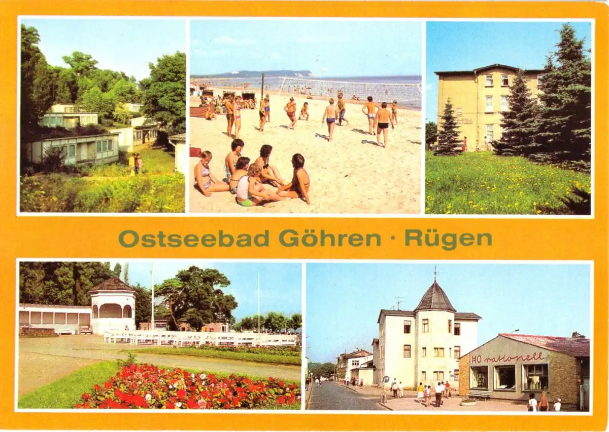 AK, Ostseebad Göhren Rügen, fünf Abb., 1982