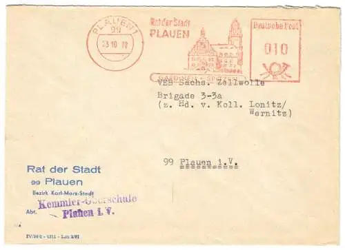 AFS, Rat der Stadt Plauen, Gardinen und Spitzen, o Plauen 1, 99, 23.10.70