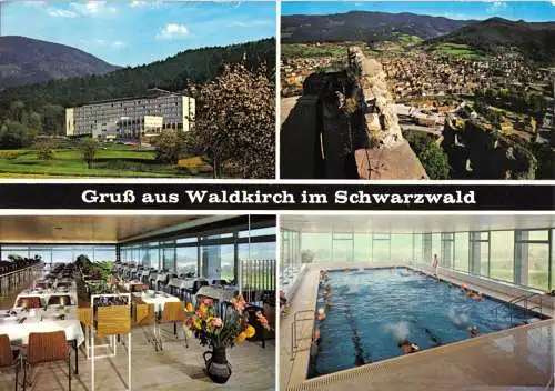 AK, Waldkirch Schwarzw., Herz- und Kreislaufklinik, vier Abb., 1980