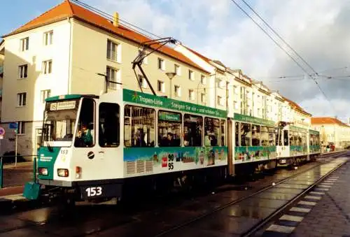 Foto im AK-Format, Potsdam, Platz der Einheit West, Straßenbahn, 2005