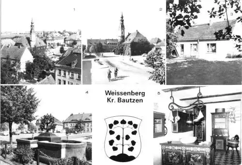 AK, Weissenberg Kr. Bautzen, fünf Abb., 1984