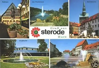 AK, Osterode Harz, fünf Abb., 1982