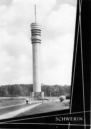 AK, Schwerin, Fernsehturm, 1965