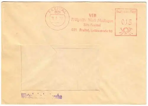 AFS, VEB Prüfgeräte-Werk Medingen, Sitz Freital, o Freital, 821, 26.6.72