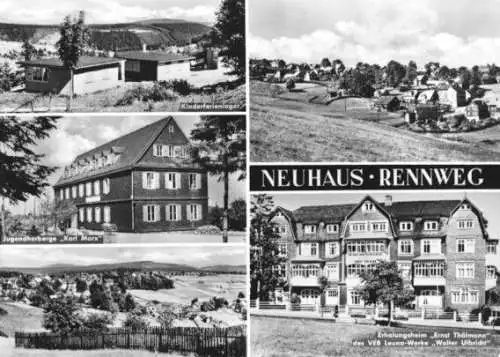 AK, Neuhaus am Rennweg, fünf Abb., 1968