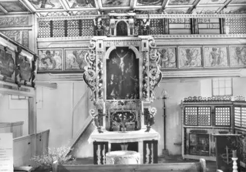 AK, Schellerhau Erzgeb., Kirche, Altar, 1979