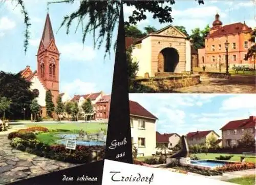 AK, Troisdorf, drei Abb., 1968