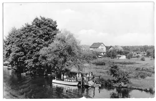 AK, Prieros Kr. Königs Wusterhausen, Blick von der Brücke, 1965