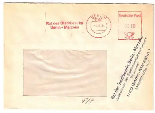 AFS, Rat des Stadtbezirks Berlin - Marzahn, o Berlin, 1140, 4.6.84