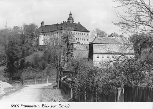 AK, Frauenstein Kr. Freiberg, Blick zum Schloß, 1974