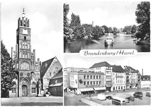 AK, Brandenburg Havel, drei Abb., 1962