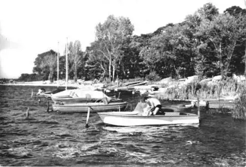 AK, Brandenburg Havel, An der Malge, Boote, 1978